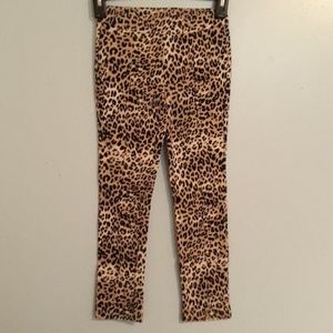 Leopard print stretch pants